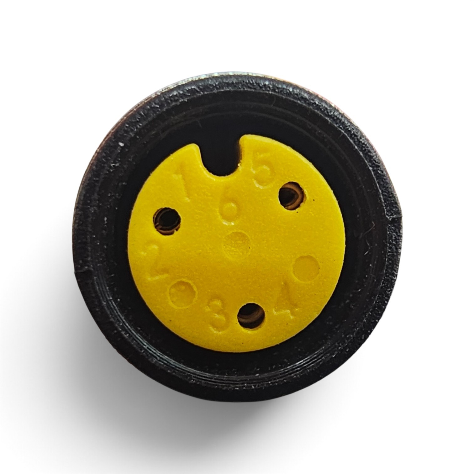 E-Bicycle Pedal Assist Connection Wire - 3 pin FEMALE - 30cm long Diameter 8mm (YELLOW)