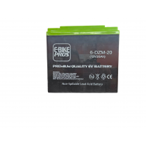  12V20AH 6DZM20 EBIKE PROS WITH SCREW TERMINALS FOR 12 VOLT 24 VOLT 36 VOLT 48 VOLT 60 VOLT 72 VOLT 84 VOLT 96 VOLT EBIKES AND ELECTRIC SCOOTERS Dimensions: L: 7in W: 3in H: 7in