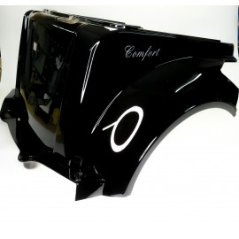 Comfort Mobility Scooter - Rear Fairing Under Seat with "Comfort" logo and Charger Port Mount BLACK