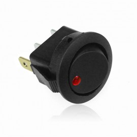 Rocker switch 12 volt with red led indicator light
