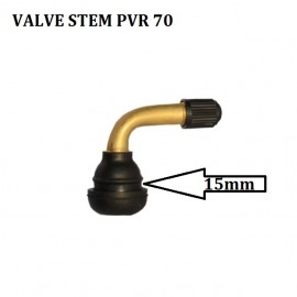 Valve Stem PVR 70 angled for ebike tubeless tire replacement for Ebike Pros , Emmo, Daymak, Tao Tao, Baja and Universal Ebike tire front or rear 15 mm
